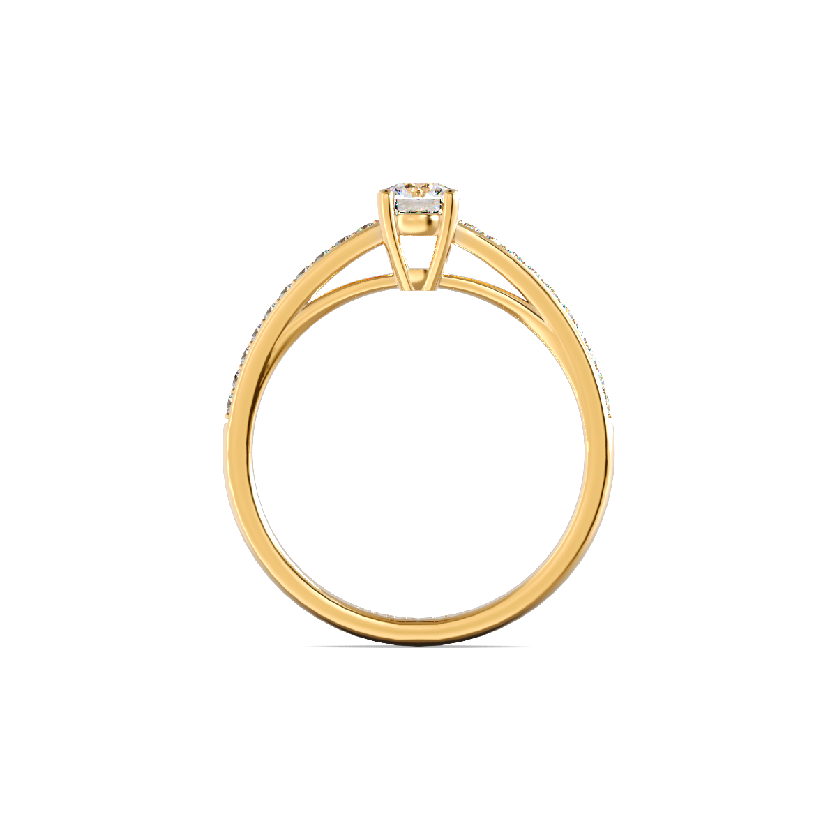 Помолвочное кольцо c бриллиантами 