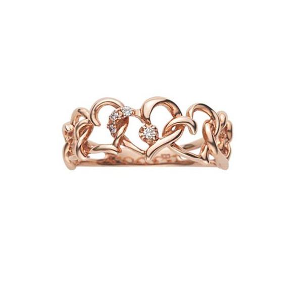 Кольцо из розового золота с бриллиантом