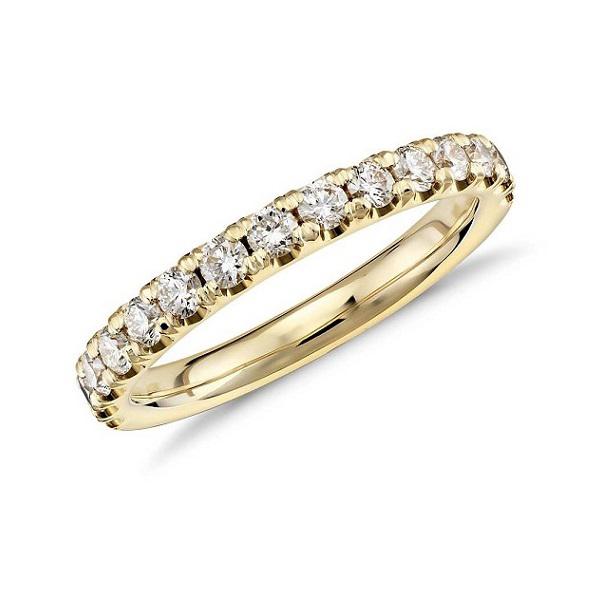 Обручальное кольцо с дорожкой бриллиантов - d-vita.ru