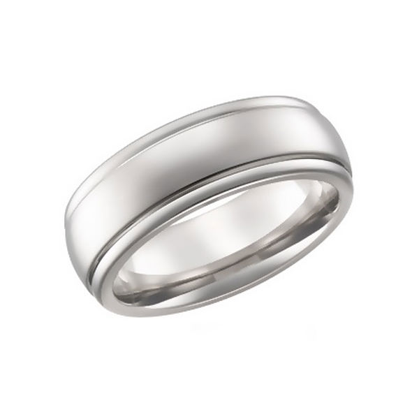 Свадебное кольцо из серебра 