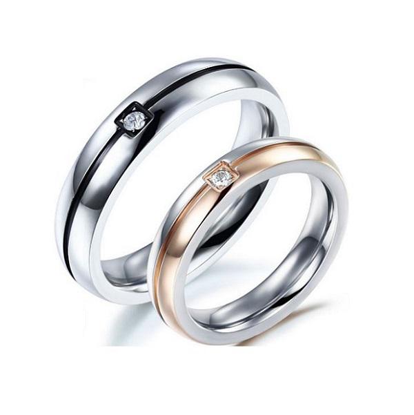 Свадебные кольца с бриллиантом