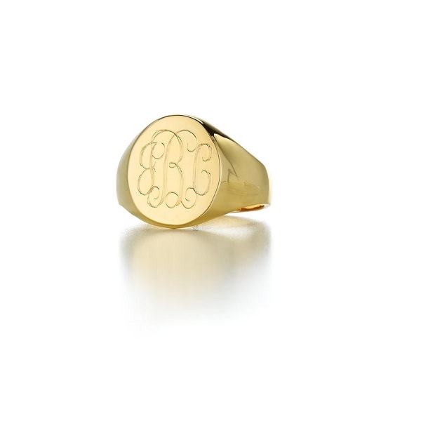 Перстень из желтого золота
